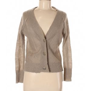 Twenty8Twelve Cardigan Sweater Size M Button Front Tan Taupe Neutral